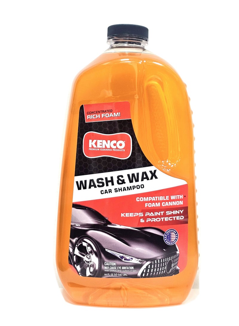 Kenco Wash & Wax Car Shampoo 64oz - Image 1