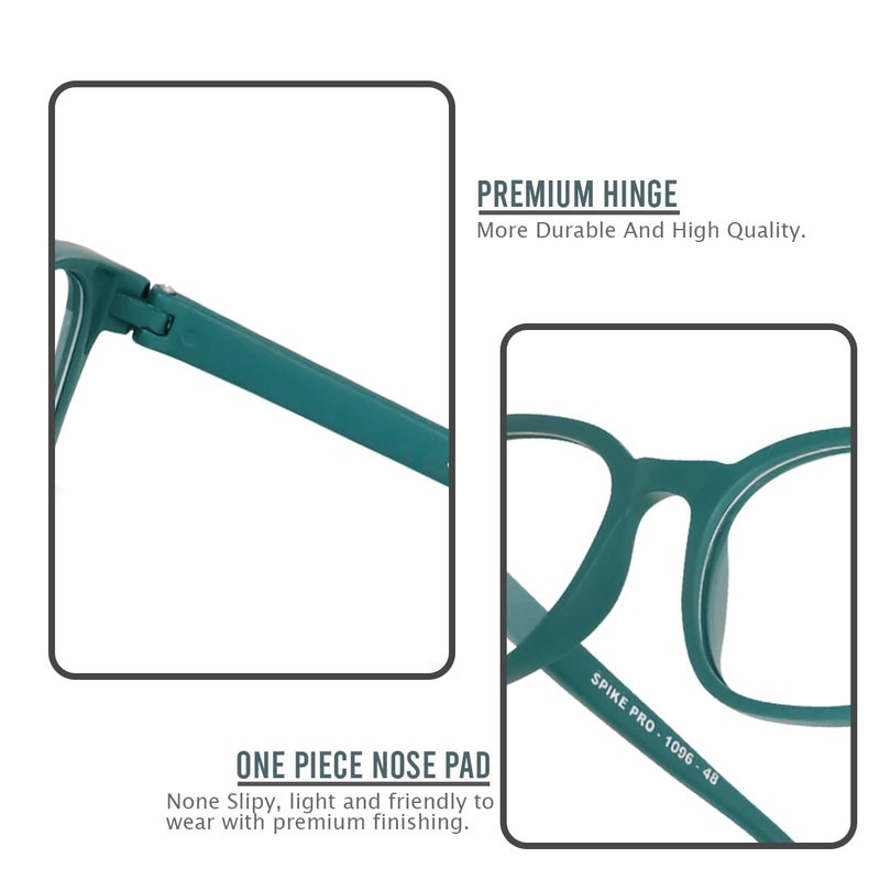 EYMEN Classic Non Prescription Clear Lens Glasses for Women Men Square Frame Eyeglasses Multiple Shades - Image 5