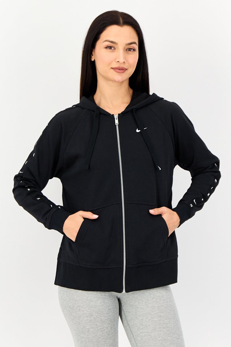 Nike Women Sportswear Fit Training Hooded Jacket, Black - Image 1