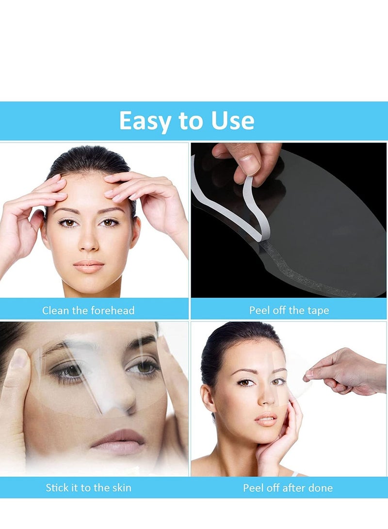 KASTWAVE Disposable Face Sheilds Clear Shower Eye Shield Plastic Face Visors Hairdresser Transparent Hairspray Shield Makeup Protector For Eyelash Extensions Hair Cutting Makeup Shower 50Pcs - Image 4