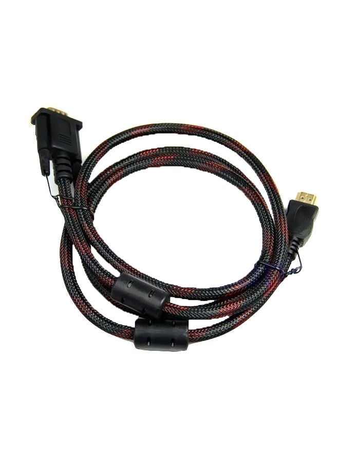NIBEMINENT HDMI To VGA Male Adapter Cable Converter Black