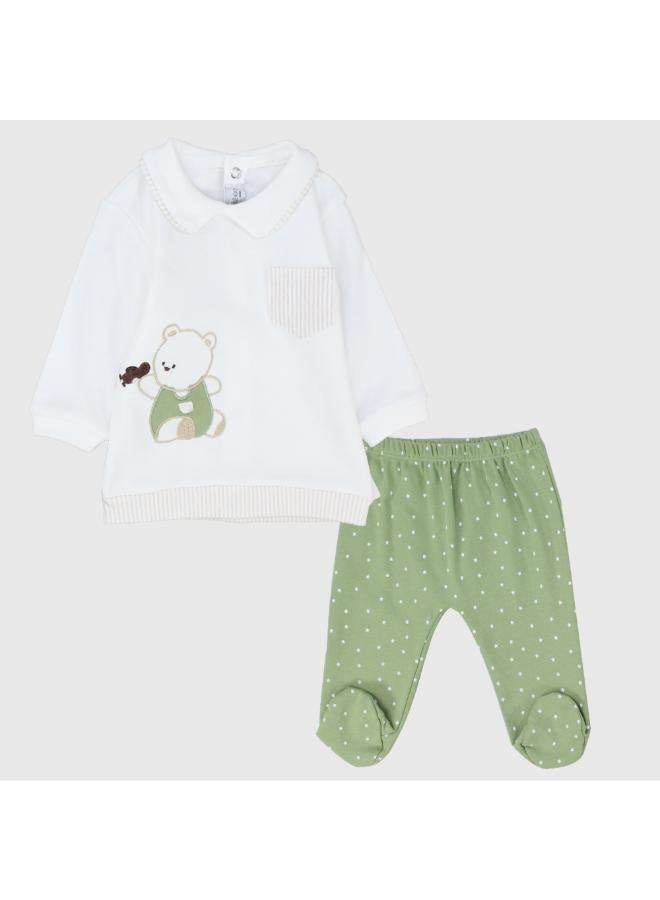 Happy Bear Long-Sleeved Pajama  - Image 1