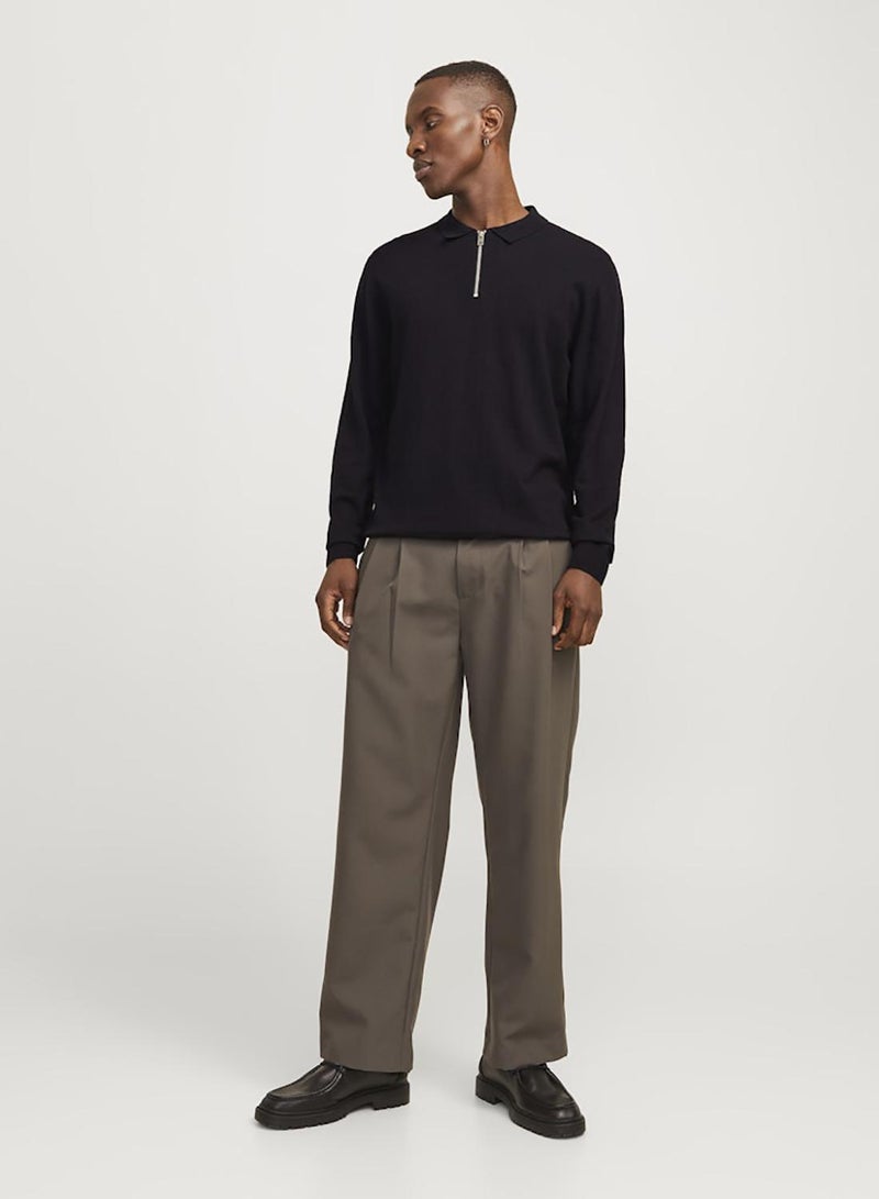 JACK & JONES Jjeemil Knit Polo Half Zip Ls Noos - Image 3