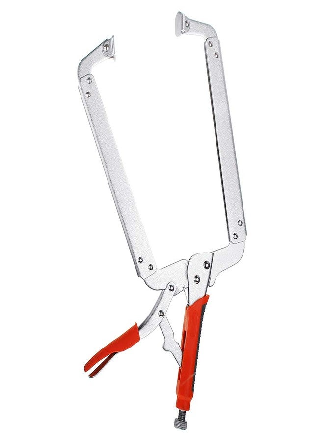 Massca Locking C-Clamp | Portable Table & Tool Vise Grip | Heavy Duty C-Clamps with Swivel Pads | Made from Strong High-Grade Carbon Steel for Home, Workshop & Welding Use | - 18 Inch - Image 1