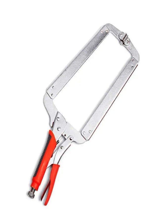 Massca Locking C-Clamp | Portable Table & Tool Vise Grip | Heavy Duty C-Clamps with Swivel Pads | Made from Strong High-Grade Carbon Steel for Home, Workshop & Welding Use | - 18 Inch - Image 2