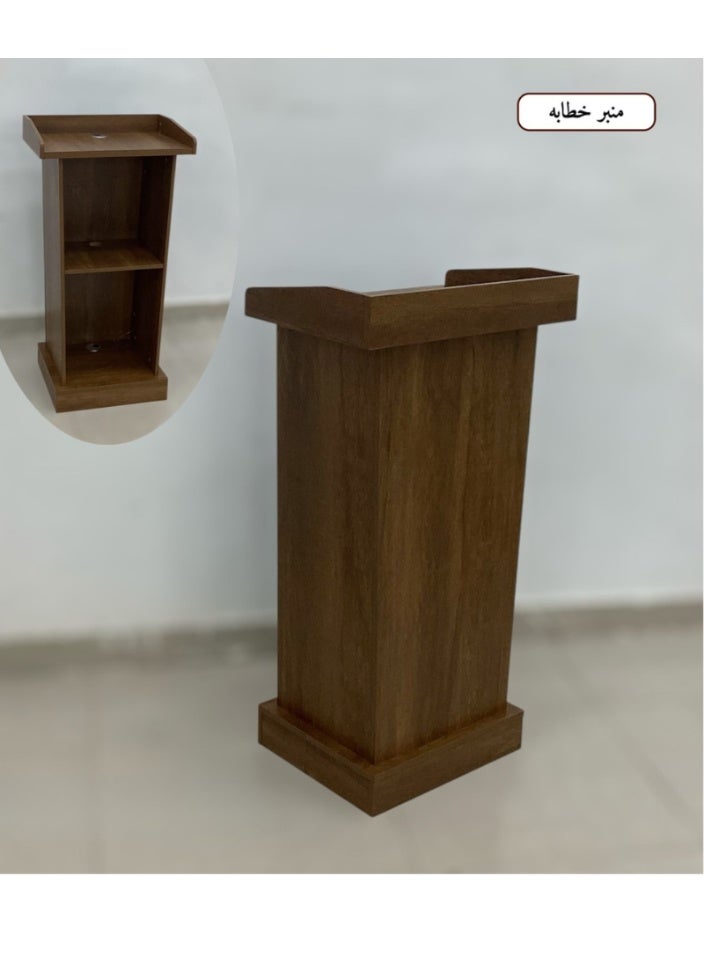 SMART HOME Luxury wooden pulpit and lecture and presentation table, 60 cm wide and 105 cm high – Elegant wooden platform for mosques, schools, universities, and conference halls - Image 4