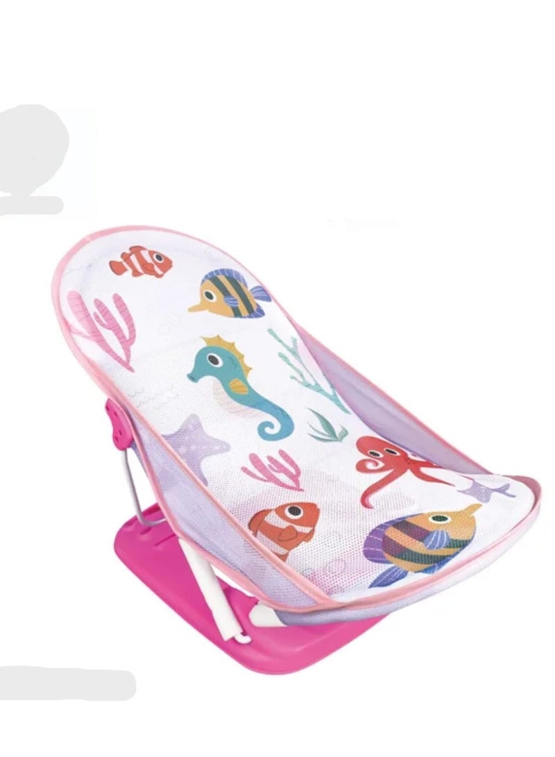 Colorful Infant Bathing Device Adjustable Newborn Bathing Chair Foldable Baby Bath Chair - Image 1