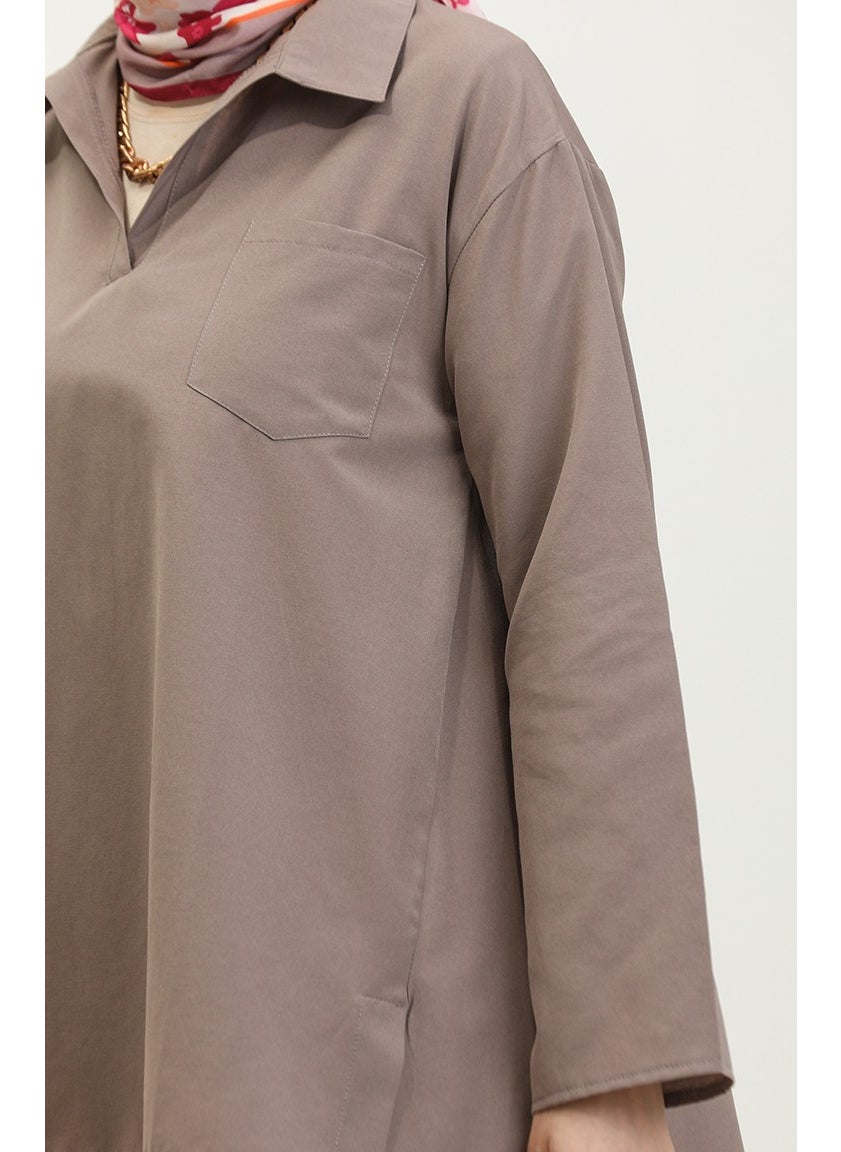 Sefa Merve Oversize Tunic 2007-05 Mink  - Image 4