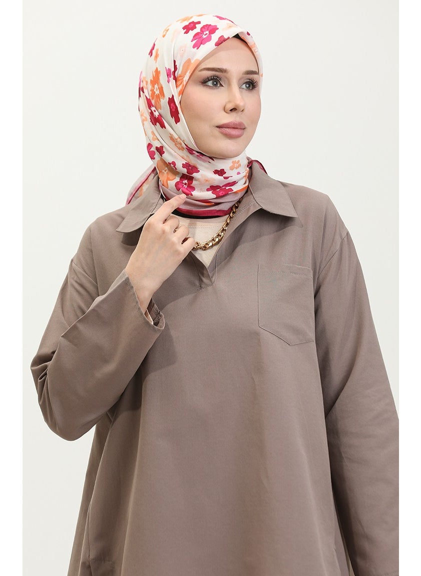 Sefa Merve Oversize Tunic 2007-05 Mink  - Image 3