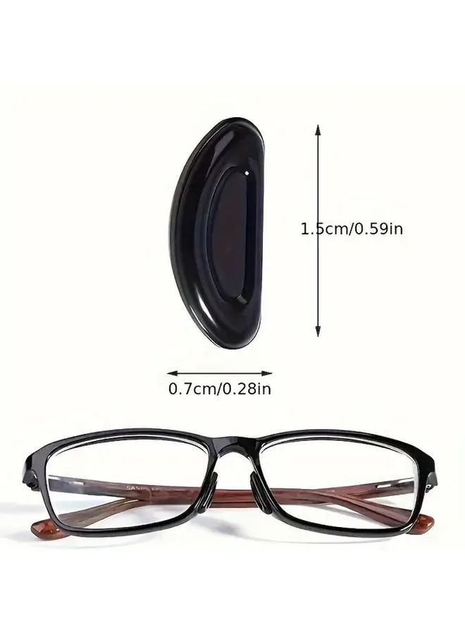 10 زوج من وسادات الأنف السيليكونية الشفافة المضادة للانزلاق للنظارات، مريحة وخالية من الرائحة - Image 4