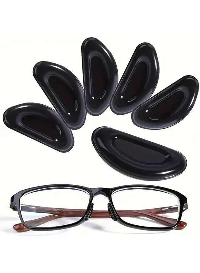 10 زوج من وسادات الأنف السيليكونية الشفافة المضادة للانزلاق للنظارات، مريحة وخالية من الرائحة - Image 5