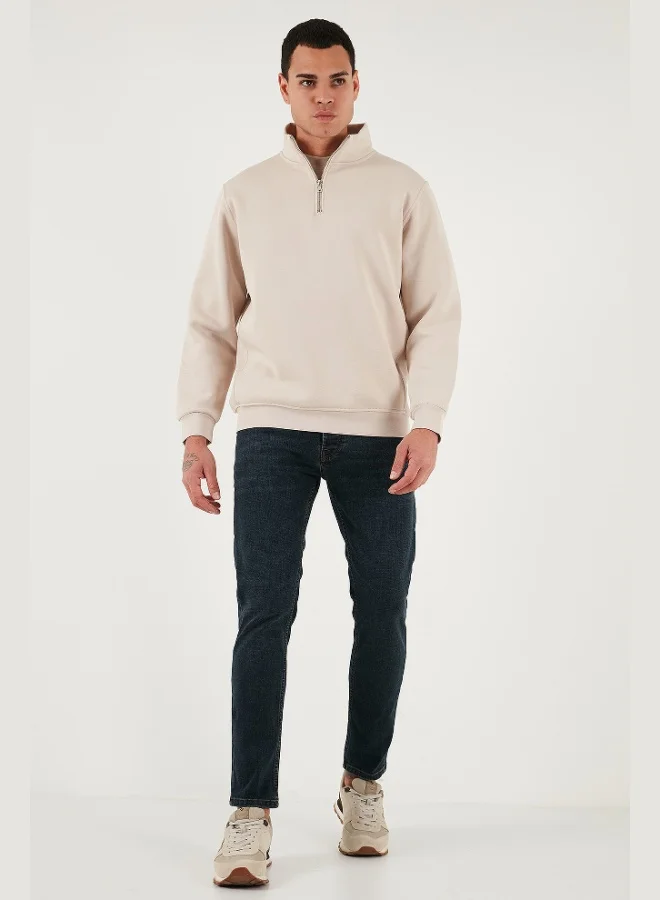 بوراتي جينز رجالي بخصر عادي وساق ضيقة من قطن سترتش بقصة ضيقة من بوراتي