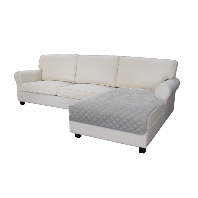 Easy-Going أغطية أرائك سهلة الاستخدام للكلاب لغطاء أريكة على شكل L غطاء أريكة قابل للعكس غطاء كرسي استرخاء غطاء واقي للأثاث للحيوانات الأليفة كلب قطة 42 × 52 بوصة رمادي فاتح