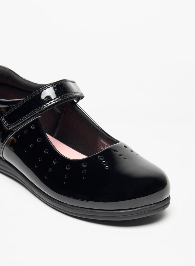 JUNIORS Cutout Detail Mary Jane Shoes with Hook and Loop Closure - Image 5