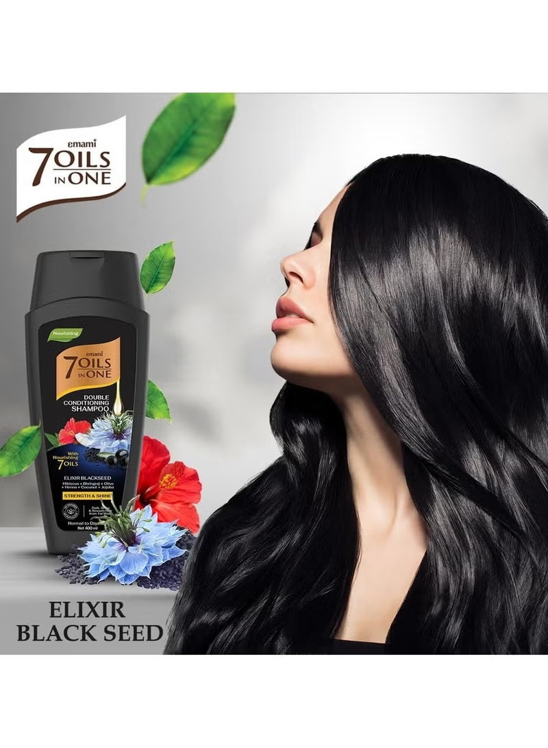 emami 7 oils in one shampoo for double hair hydration - Black seed 100ML - Image 2