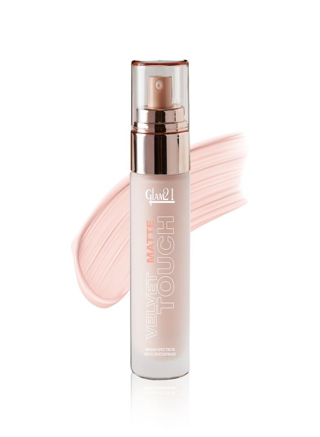 جلام 21 كريم أساس جلام 21 فيلفيت تاتش للتحكم في الزيوت | مقاوم للماء، تغطية عالية، لمسة نهائية مخملية غير لامعة، تغطية كاملة مثالية، خفيف الوزن ومسامي، عامل حماية من الشمس 35 يدوم طويلاً | طبيعي - 50 غرام - Image 1
