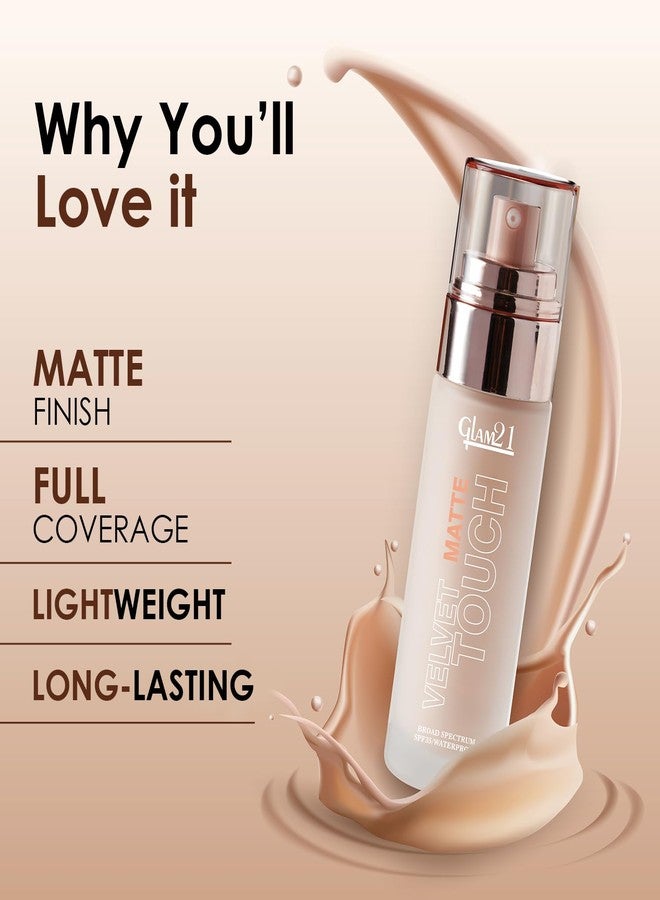 جلام 21 كريم أساس جلام 21 فيلفيت تاتش للتحكم في الزيوت | مقاوم للماء، تغطية عالية، لمسة نهائية مخملية غير لامعة، تغطية كاملة مثالية، خفيف الوزن ومسامي، عامل حماية من الشمس 35 يدوم طويلاً | طبيعي - 50 غرام - Image 3