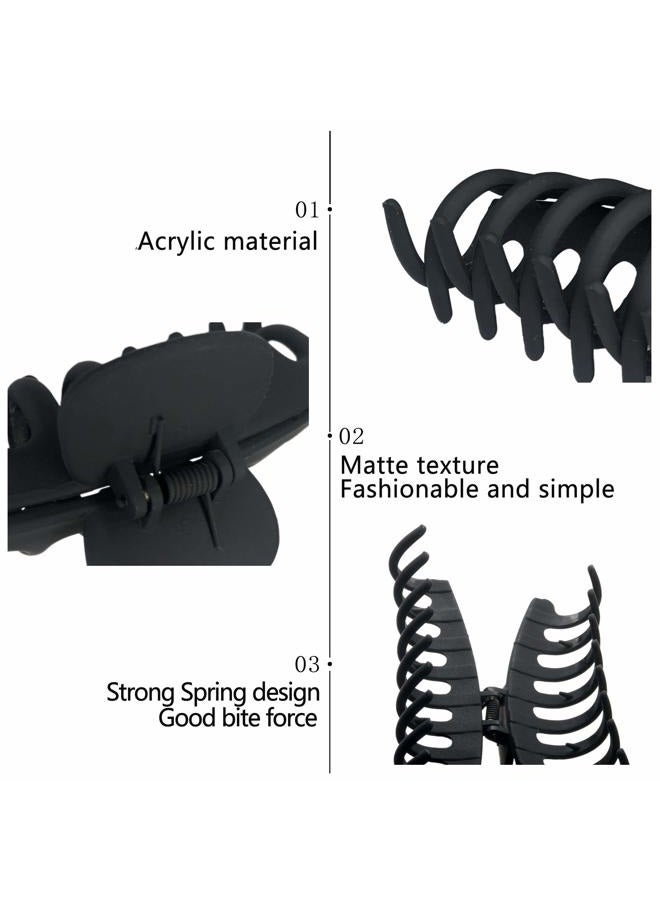OWIIZI Big Claw Clips, 4.3ââ‚¬³ Matte Large Hair Claw Clips Non-Slip Ponytail Jaw Barrette Strong Hold Banana Jumbo Claw Clips for women Long Thick Hair(Single piece) - Image 3