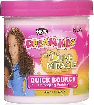 AFRICAN PRIDE DREAM KIDS OLIVE MIRACLE QUICK BOUNCE PUDDING INSTANT MOISTURIZING DETANGLER ANTIFRIZZY CONDITIONING GEL SMOOTH EDGES - Image 2