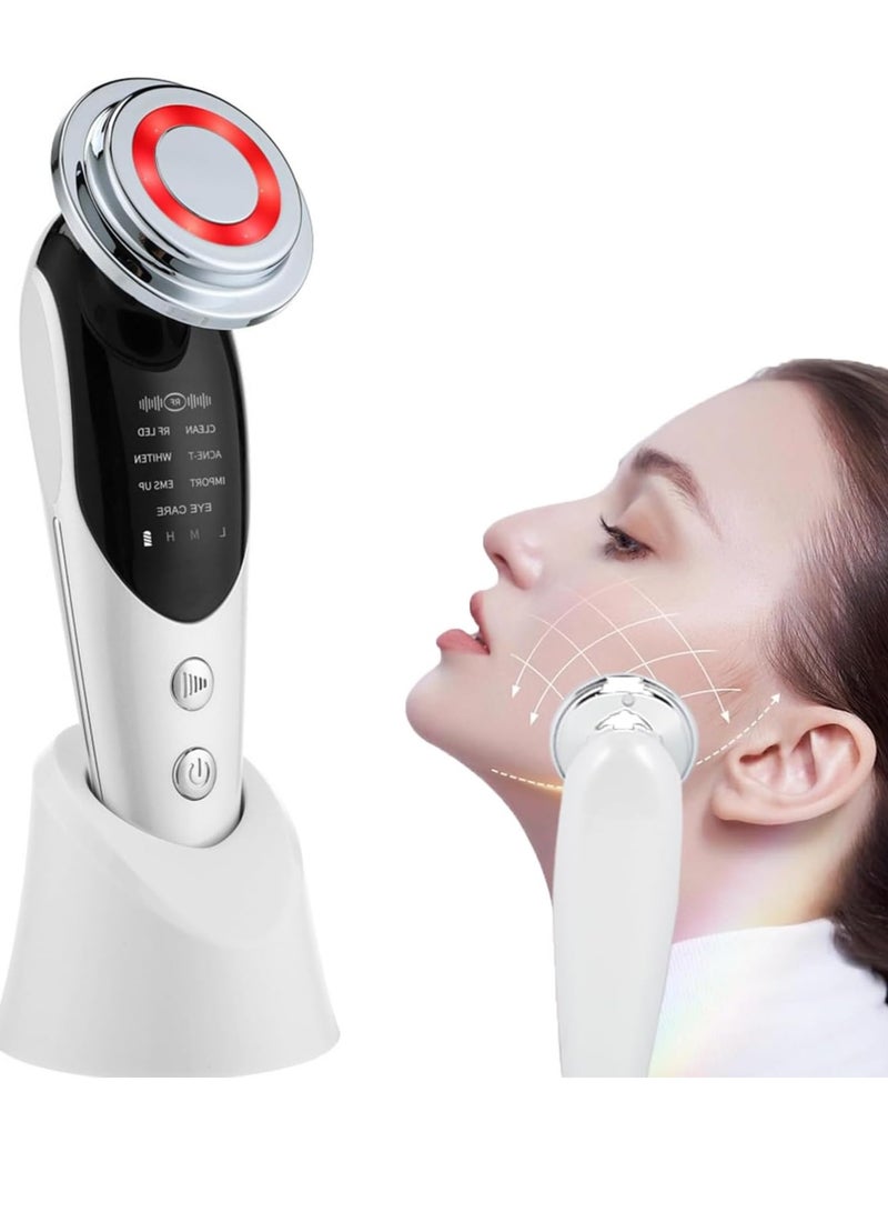 SYOSI Face Neck Massager Skin Care for Daily Skin Care Routine Facial Massager Anti-Aging Smooth and Lifting Tightening Sagging Skin 7 in 1 Facial Massager Wrinkle Rejuvenation Facial Lifting Machine - Image 1