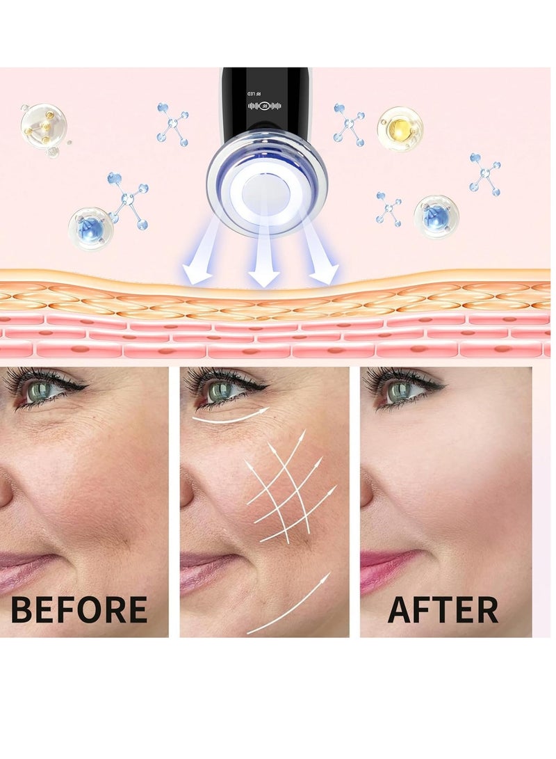 SYOSI Face Neck Massager Skin Care for Daily Skin Care Routine Facial Massager Anti-Aging Smooth and Lifting Tightening Sagging Skin 7 in 1 Facial Massager Wrinkle Rejuvenation Facial Lifting Machine - Image 3