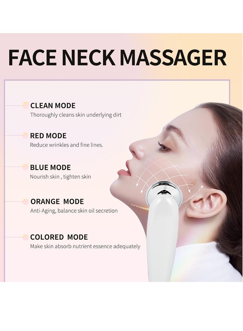 SYOSI Face Neck Massager Skin Care for Daily Skin Care Routine Facial Massager Anti-Aging Smooth and Lifting Tightening Sagging Skin 7 in 1 Facial Massager Wrinkle Rejuvenation Facial Lifting Machine - Image 4
