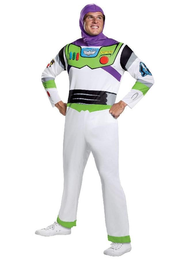 Disguise Disguise Buzz Lightyear Adult Costume - X-Large,White  - Image 4