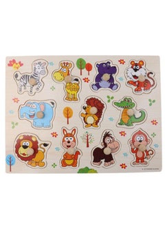 Generic Wooden Animal Educational Toy Animals Shapes Learning Puzzle Toys for Kids  - Image 3