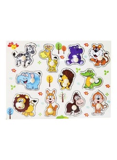 Generic Wooden Animal Educational Toy Animals Shapes Learning Puzzle Toys for Kids  - Image 1