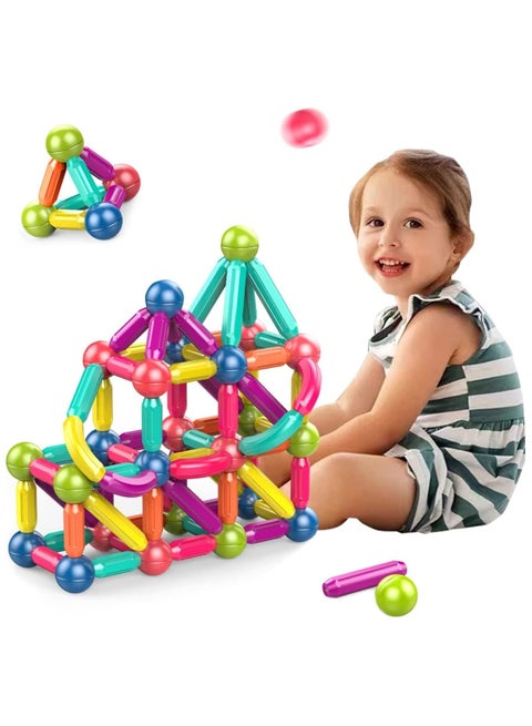 Educational Magnet Building Sticks Blocks 3D Puzzle Toy for Kids Children 42 Pcs