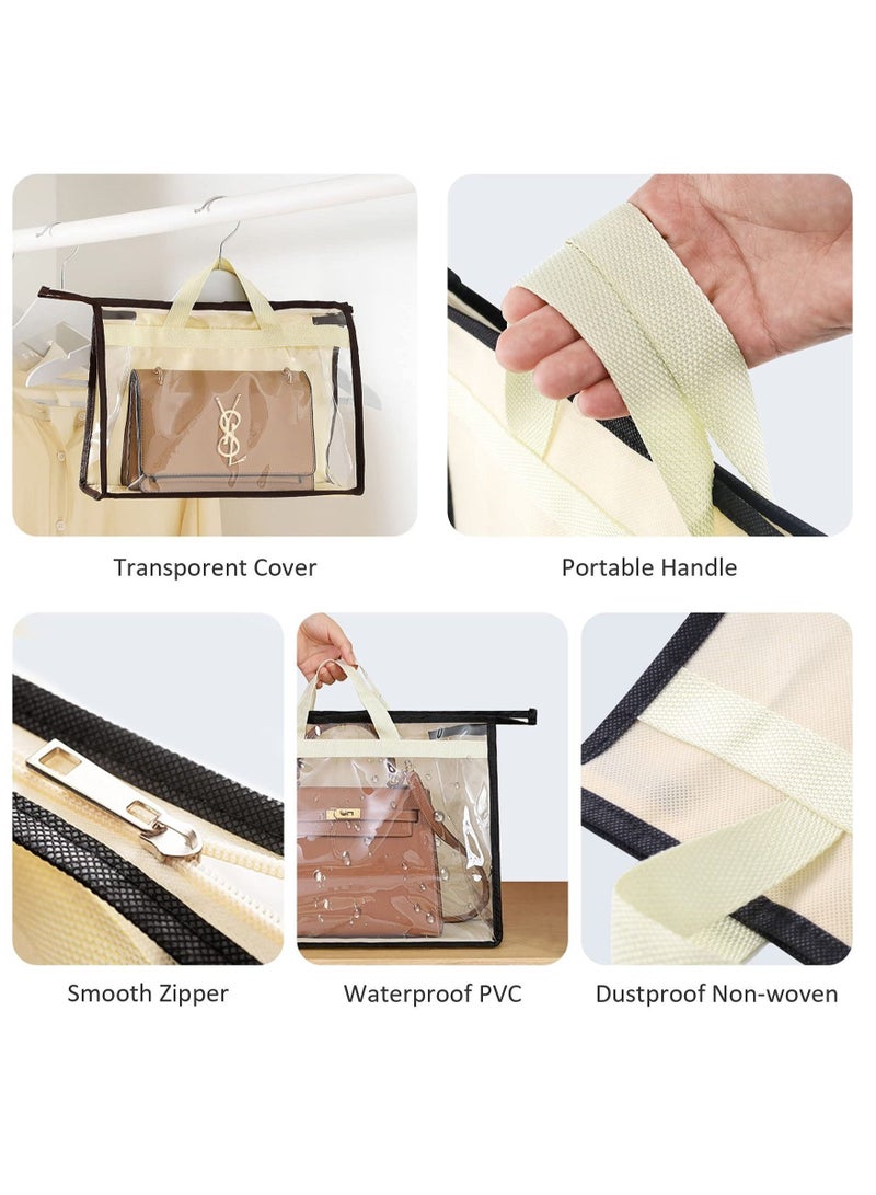 4 Pack Handbag Dust Bags Clear Purse Storage Organizer