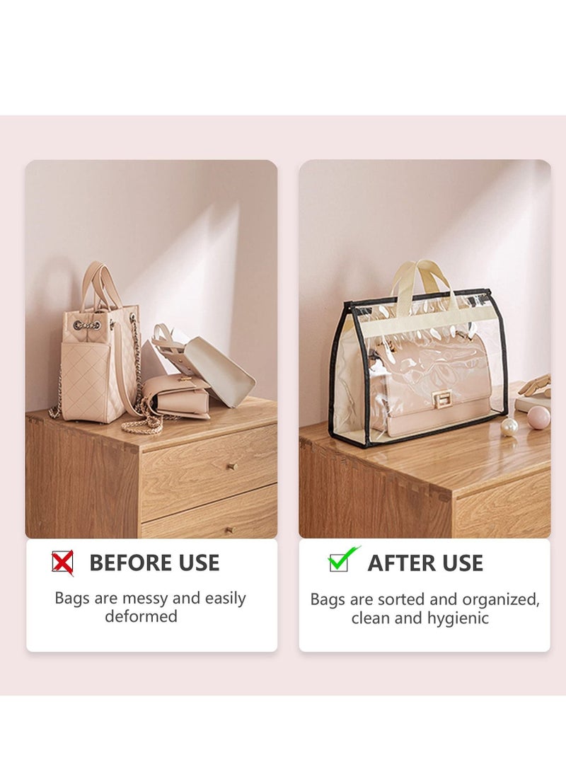 4 Pack Handbag Dust Bags Clear Purse Storage Organizer