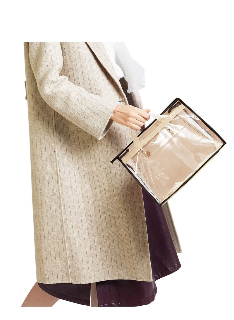 4 Pack Handbag Dust Bags Clear Purse Storage Organizer