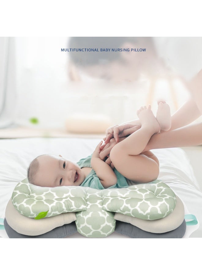 Nursing Pillow for Breastfeeding and Bottles, Ideal for Feeding Newborns 0-5 Months, 100% Cotton, Adjustable Support Cushion for Parent Use, Mom - Image 1