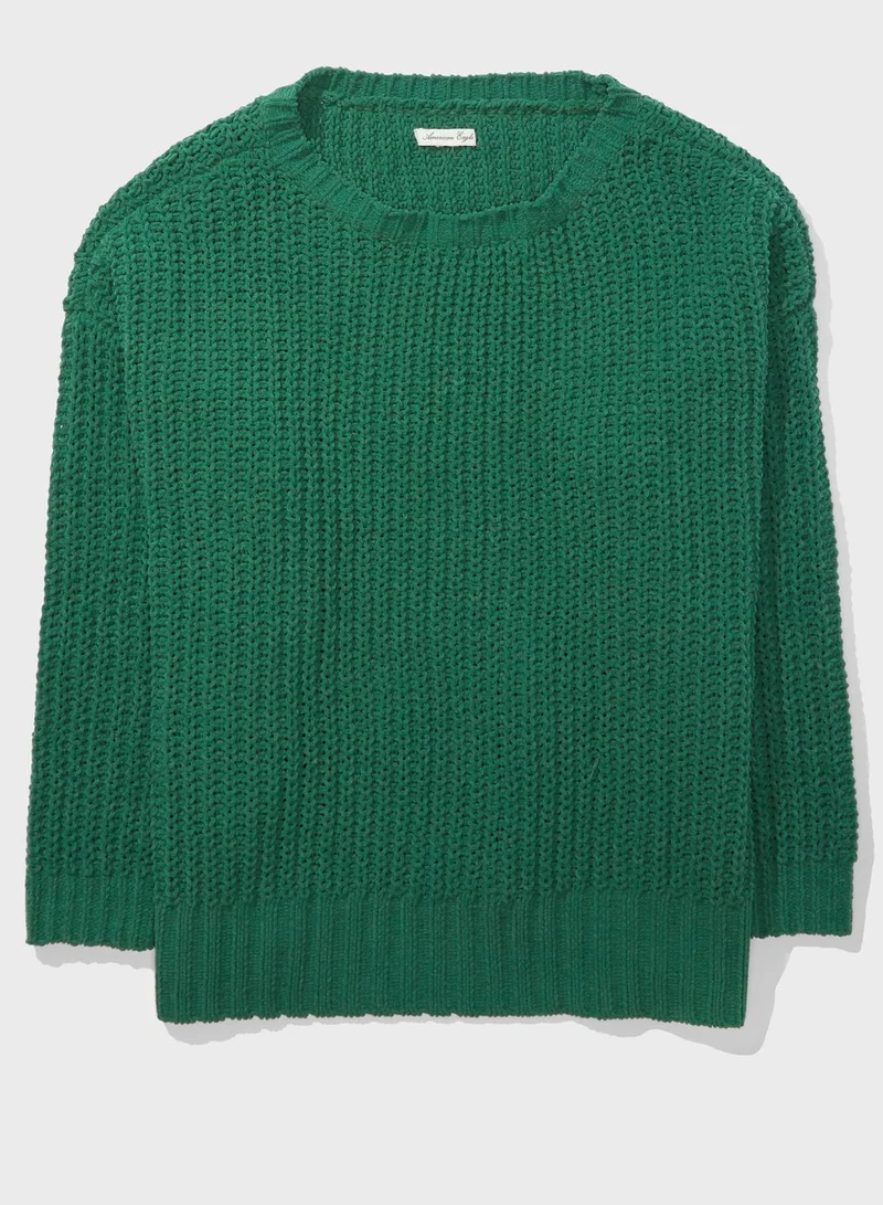 American Eagle Knitted Round Neck Sweater