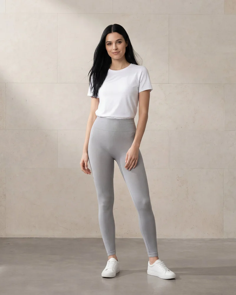 Redtag Women Beige Seamless Leggings