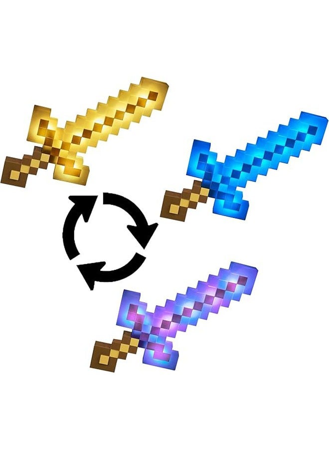general Glowing toy adventure sword with authentic Minecraft light and sound effects, toys for ages 6 and up - Image 2