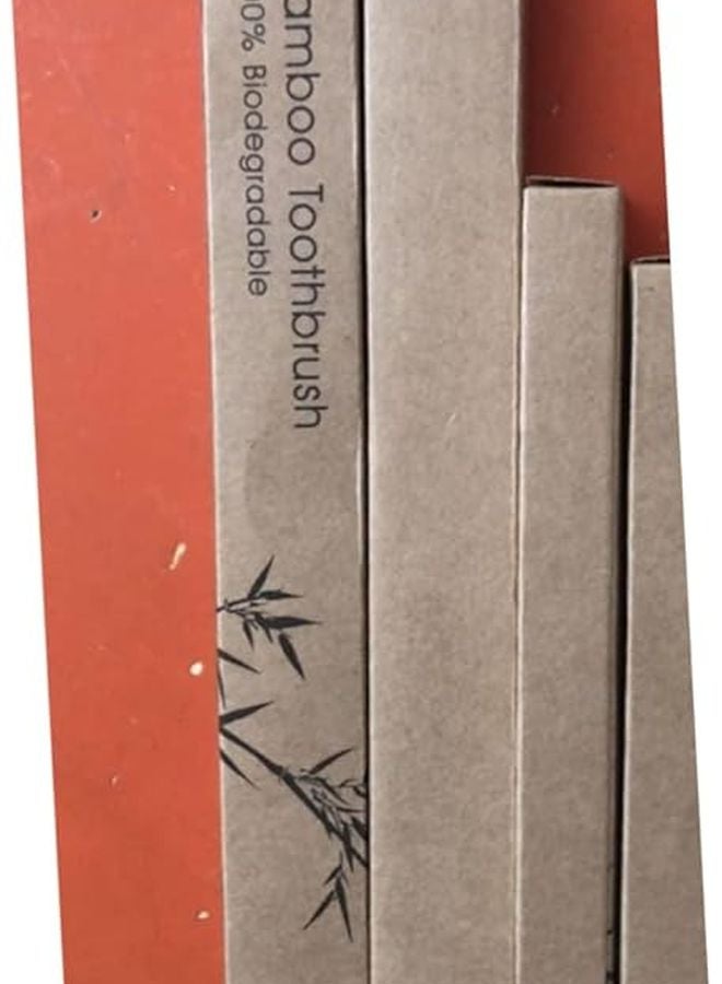 Yellow Bamboo Toothbrush Soft Bristles Eco Friendly Biodegradable Adult Toothbrush Pack of 1 - Image 5