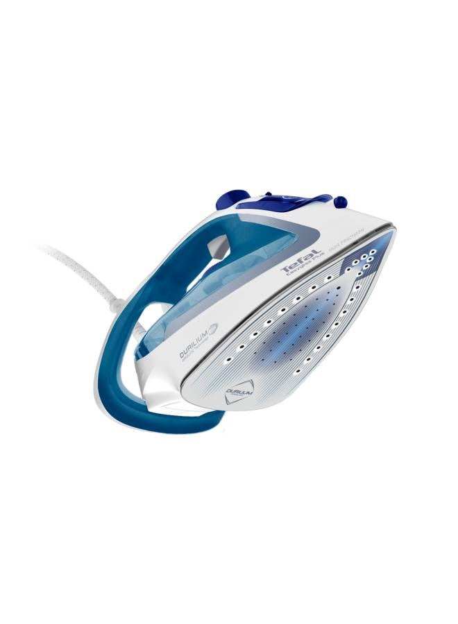 Tefal Easygliss Plus Steam Iron - 220g/min, Durilium Soleplate - 1 L 2700 W FV5751E0 Blue / White - Image 4