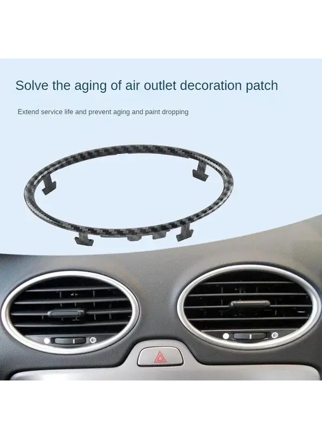 4pcs Electroplated Air Vent Trim Rings for Car Interior - Image 3