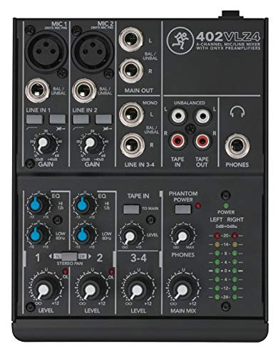 Mackie 402VLZ4, 4-channel Ultra Compact Mixer with High Quality Onyx Preamps - Image 2