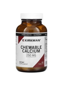 Kirkman Labs Calcium Chewable, 250 mg, 120 Tablets 