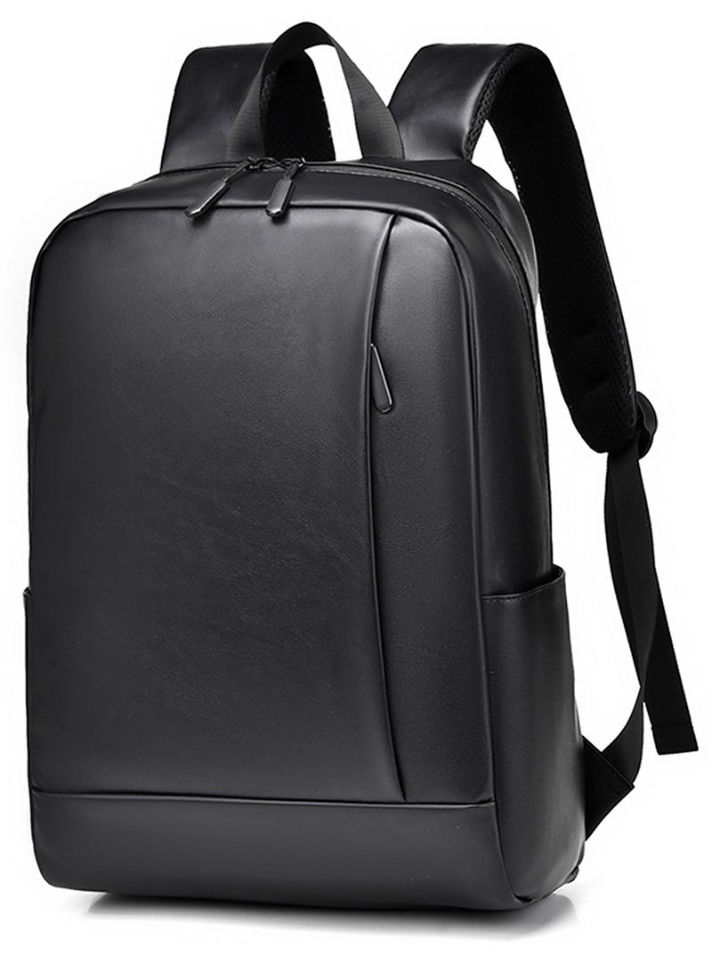 Qiccijoo Laptop Backpack Computer Backpack Fits up to 15.6 Inch Laptop Water-Repellent Travel Backpack Casual Daypack for Business/College/Women/Men(Black) - Image 1