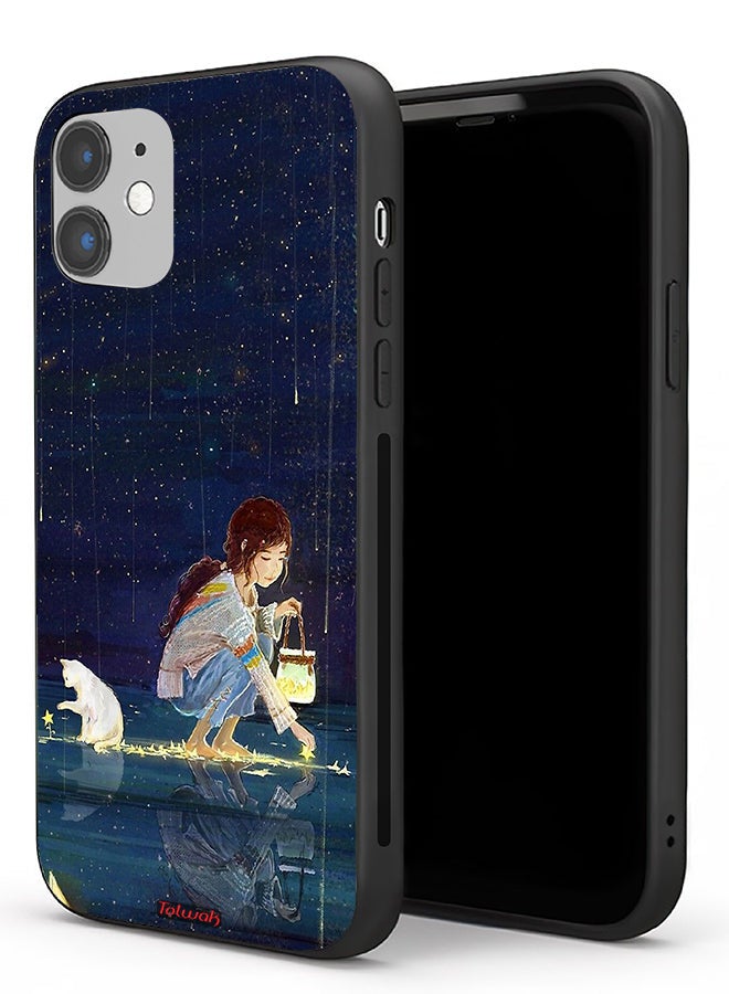 Tolwak Apple iPhone 11 Protective Case Collecting Stars Art - Image 1