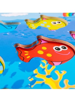 VIO Magnetic Wooden Fishing Game Educational Kindergarten Toys Fine Motor Skills Interactive Play Learning Baby Toddlers Preschool Activity Developmental Toy Engaging Travel Fun  - Image 4