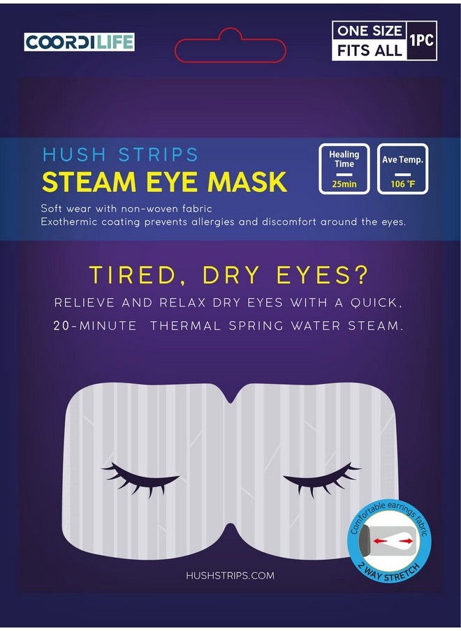 coordilife - (6 Pack) Disposable Steam Eye Mask Warm Relaxing Self Heating Comfortable Skincare Solution For Puffiness Sleeping Dry Eyes Dark Circles Travel Spa Gift - Image 1
