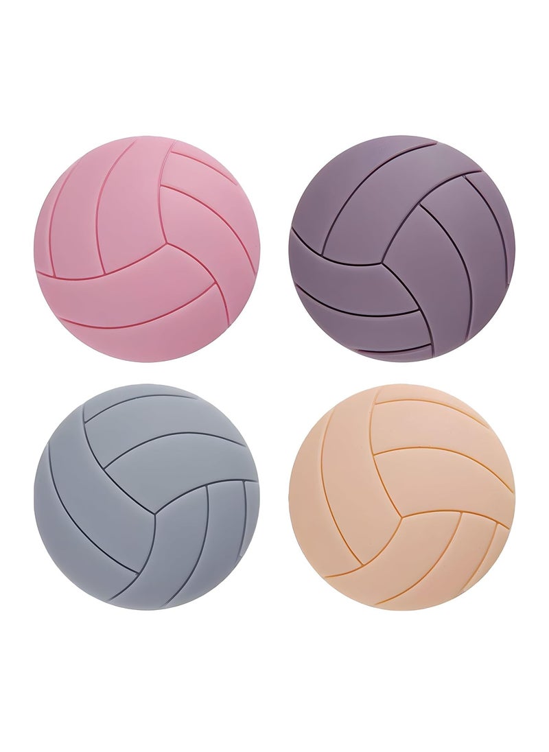 KITDAO KITDAO Self Adhesive Silica Gel Door Stopper Prevent Damage Wall Protector 4 Pcs Silica Gel Door Stopper  - Image 1