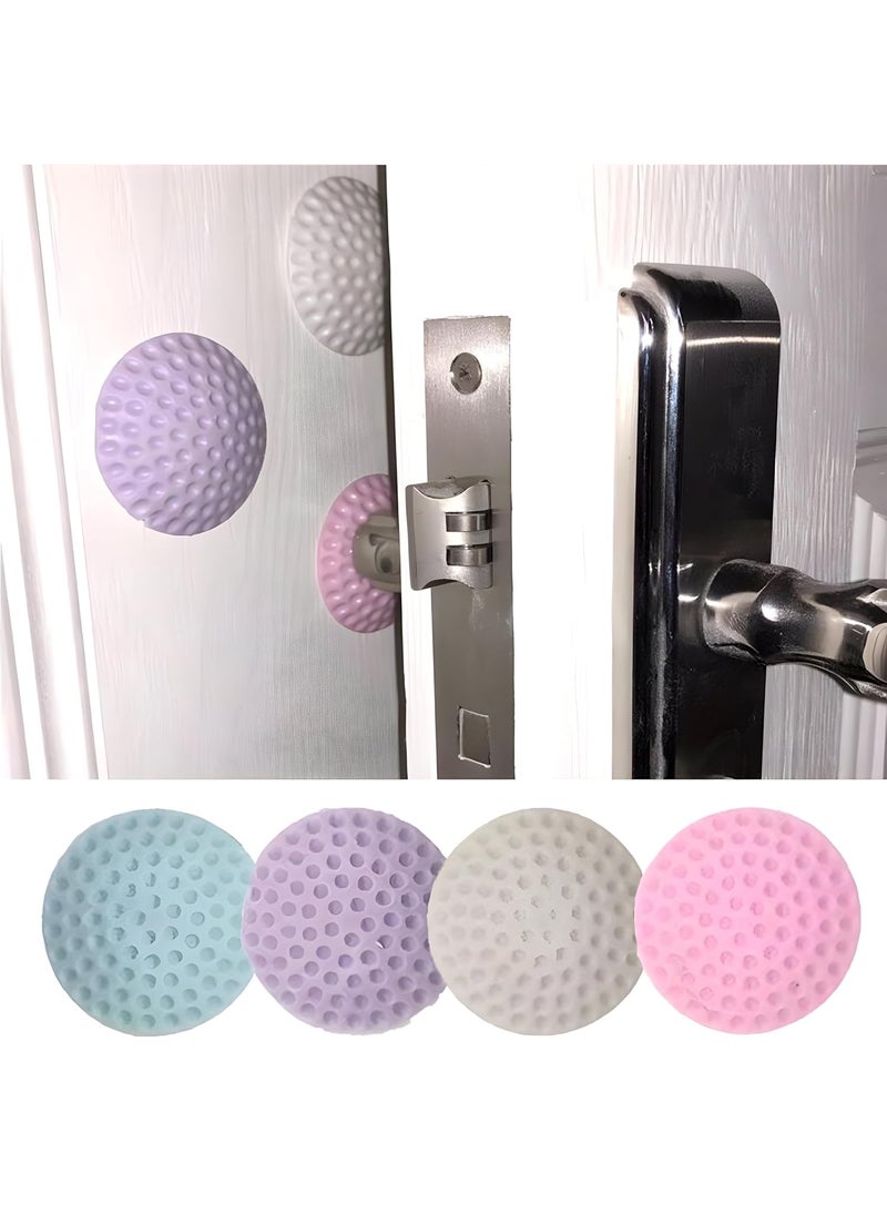 KITDAO KITDAO Self Adhesive Silica Gel Door Stopper Prevent Damage Wall Protector 4 Pcs Silica Gel Door Stopper  - Image 3