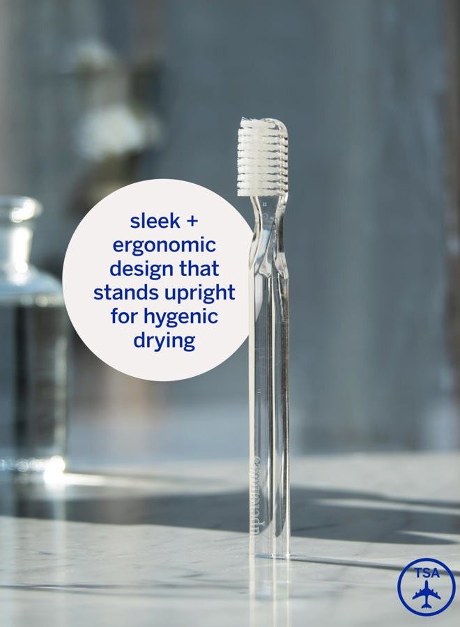 Supersmile New Generation 45° Patented Toothbrush, Clear, 2 Count - Image 3