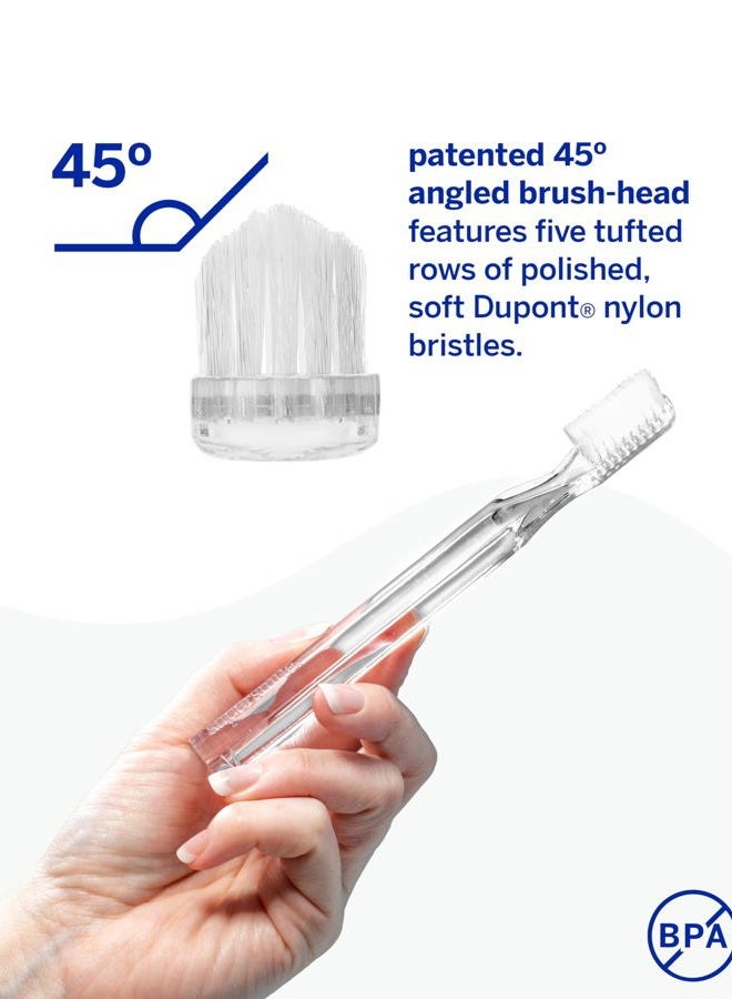 Supersmile New Generation 45° Patented Toothbrush, Clear, 2 Count - Image 5
